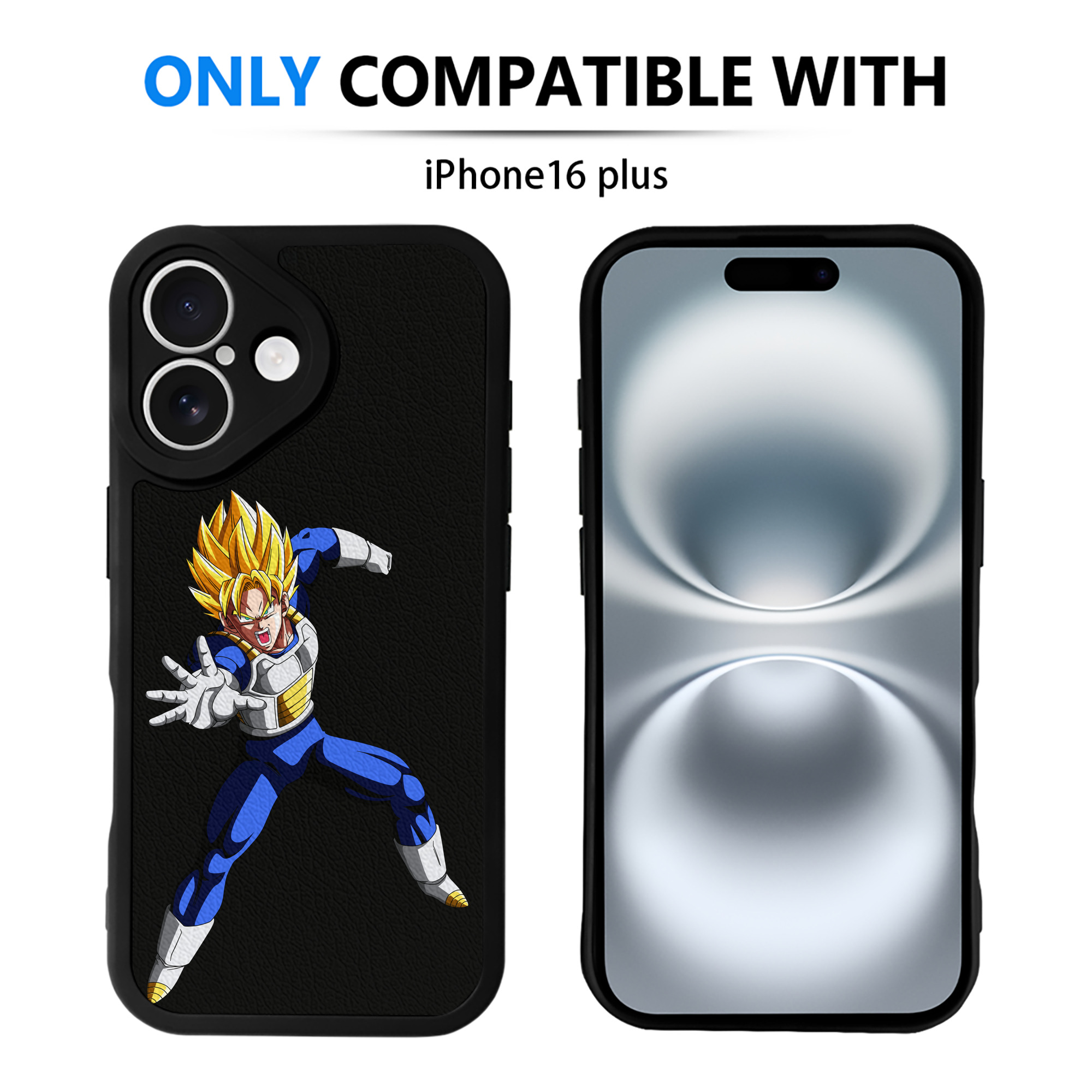 （画像用） ドラゴンボール ベジータ四世（Bejīta Yonsei）DRAGON BALL Vegeta IV 【iPhone 16シリーズ対応】シリコンスマホケース（レザー調） 材質：シリコン